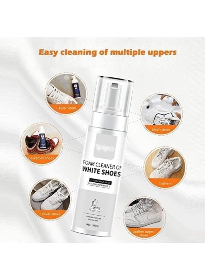 رغوة منظف الأحذية والمنسوجات | تعمل على الجلد، الأبيض، النوبوك، أحذية الغولف، أحذية كرة السلة، الأحذية الطويلة، الصنادل، والأثاث المنزلي والسيارات - Image 2